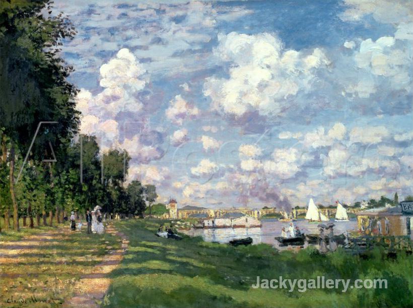 THE MARINA AT ARGENTEUIL by Claude Monet paintings reproduction